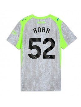 Billige Manchester City Oscar Bobb #52 Tredjedrakt Dame 2025-26 Kortermet